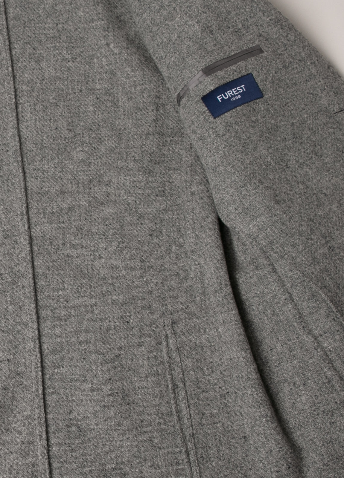 Americana vestir textura gris