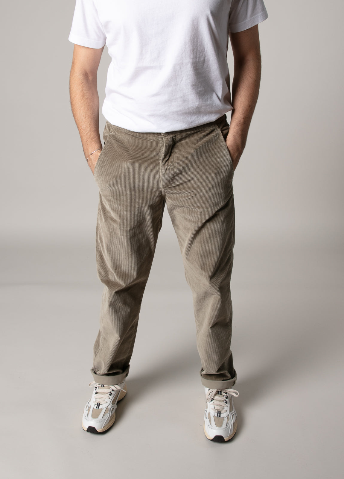 Pantalón jogger pana visón