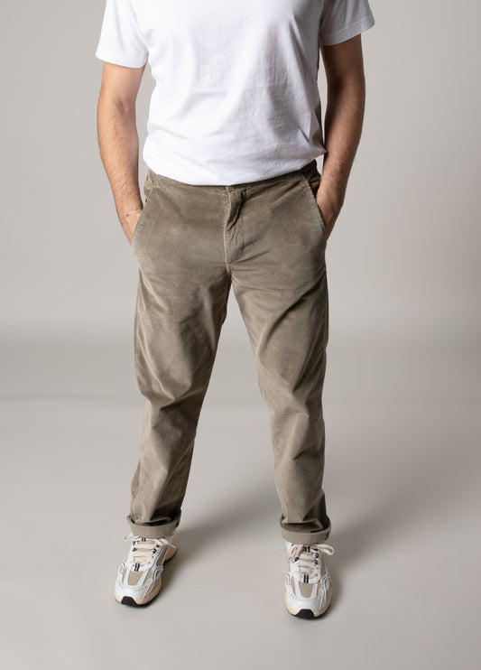 Pantalón jogger pana visón