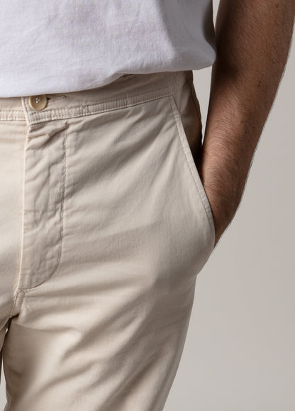 Pantalón jogger sarga crudo