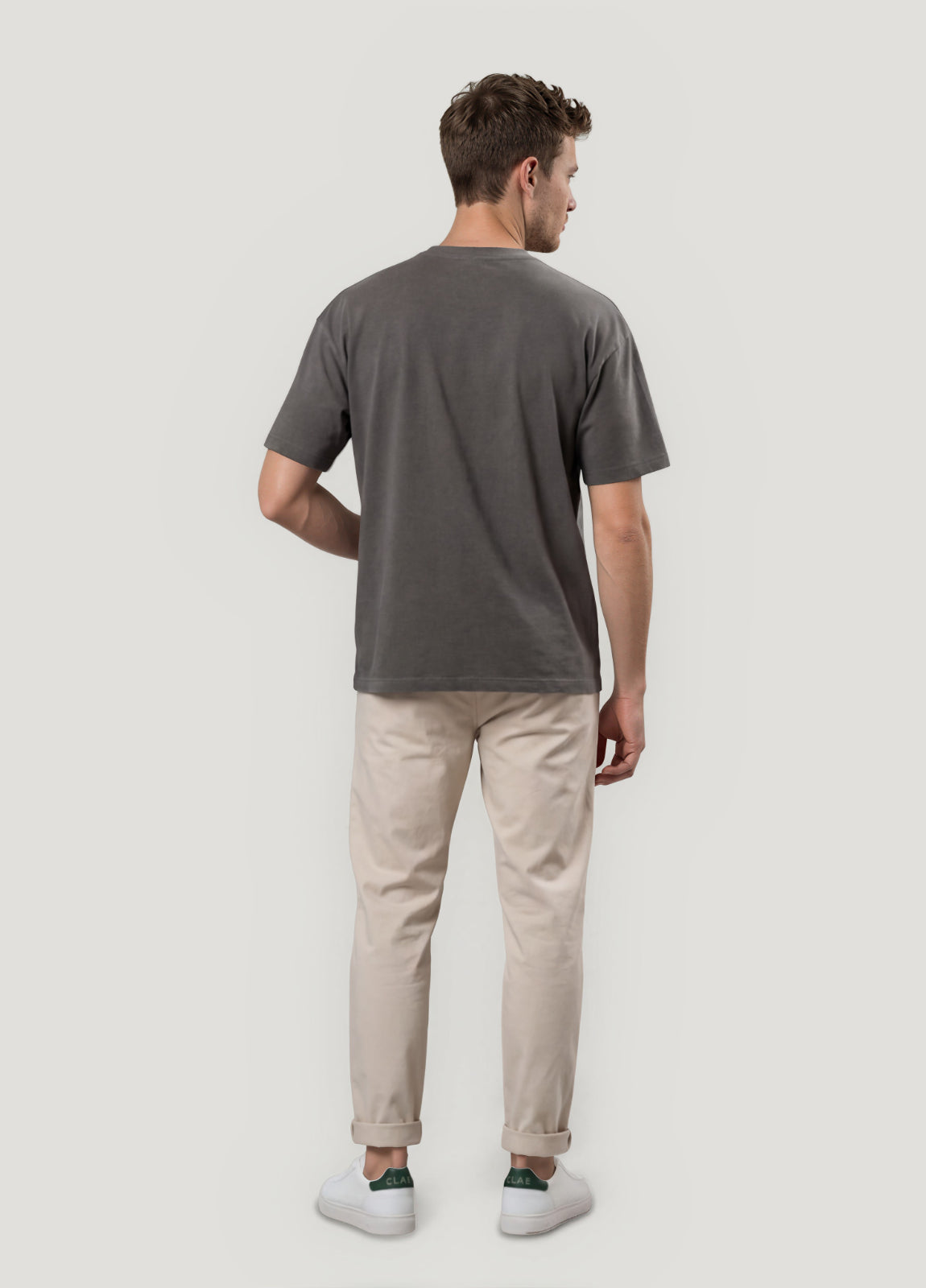 Pantalón jogger sarga crudo
