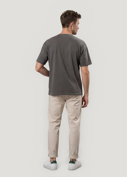 Pantalón jogger sarga crudo