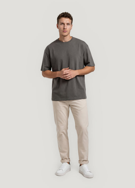 Pantalón jogger sarga crudo