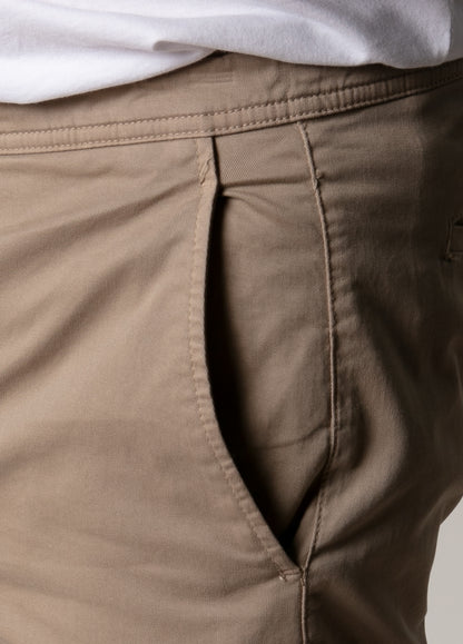 Sand twill jogger pants