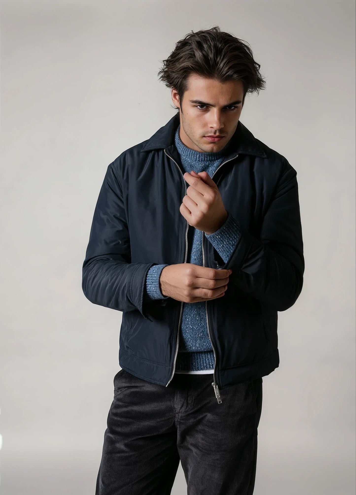 Cazadora técnica marino