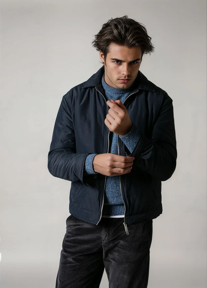 Navy technical jacket