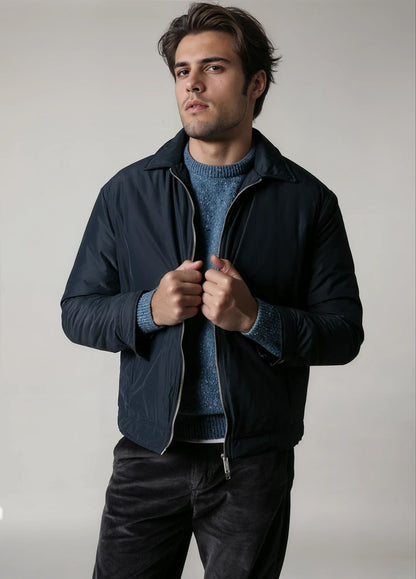 Navy technical jacket