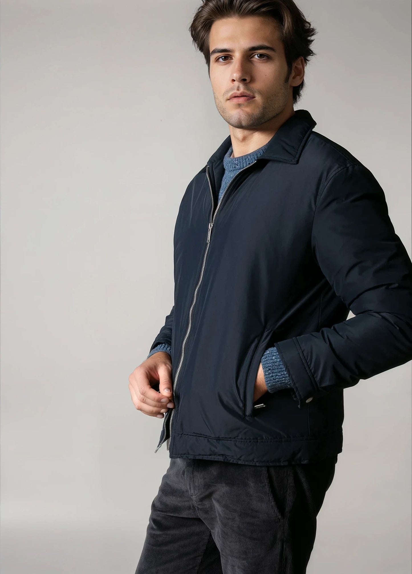 Cazadora técnica marino