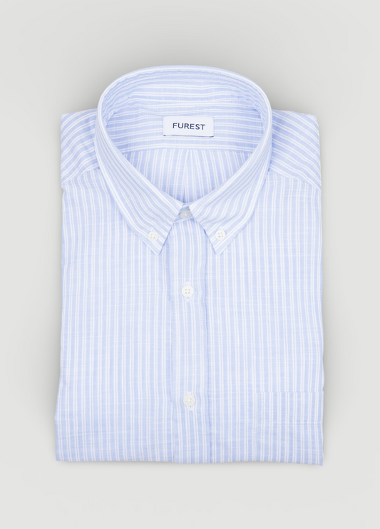 Camisa sport rayas celeste