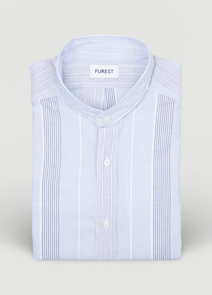 Camisa sport  mao rayas azul