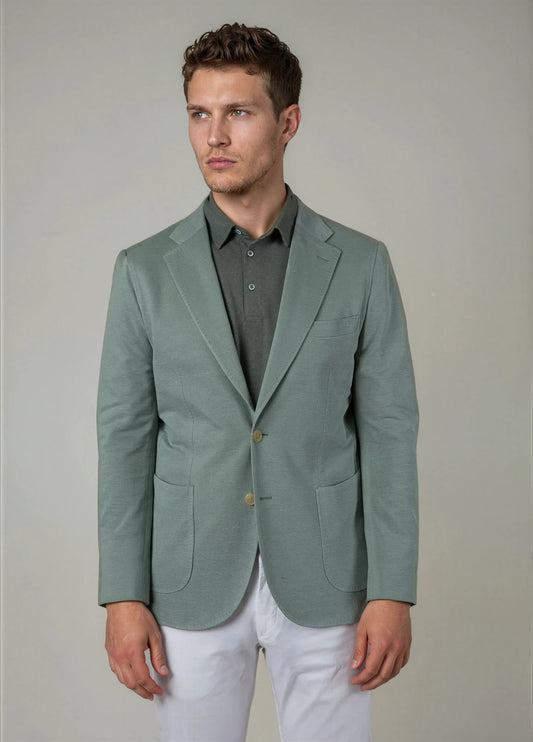 Americana vestir textura verde