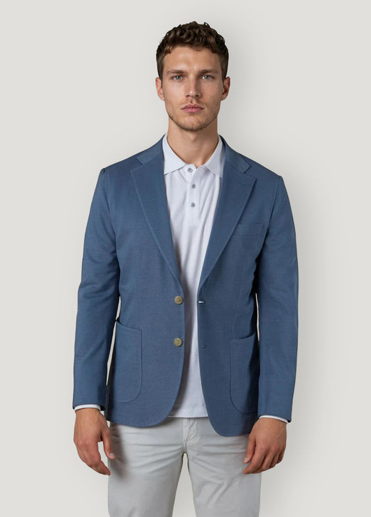 Americana vestir  textura azul