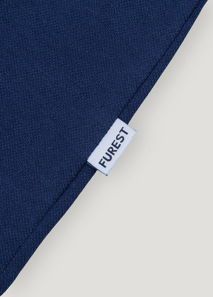Polo manga corta piqué  azul