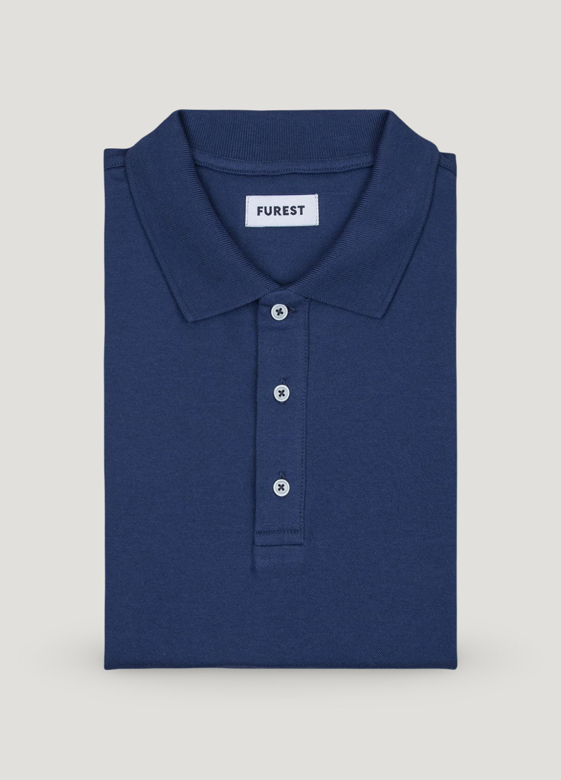 Polo manga corta piqué  azul