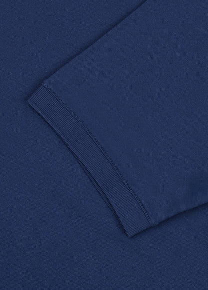 Polo manga corta piqué  azul