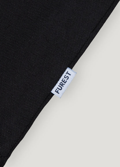 Polo manga corta piqué  negro