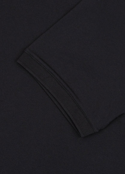 Polo manga corta piqué  negro