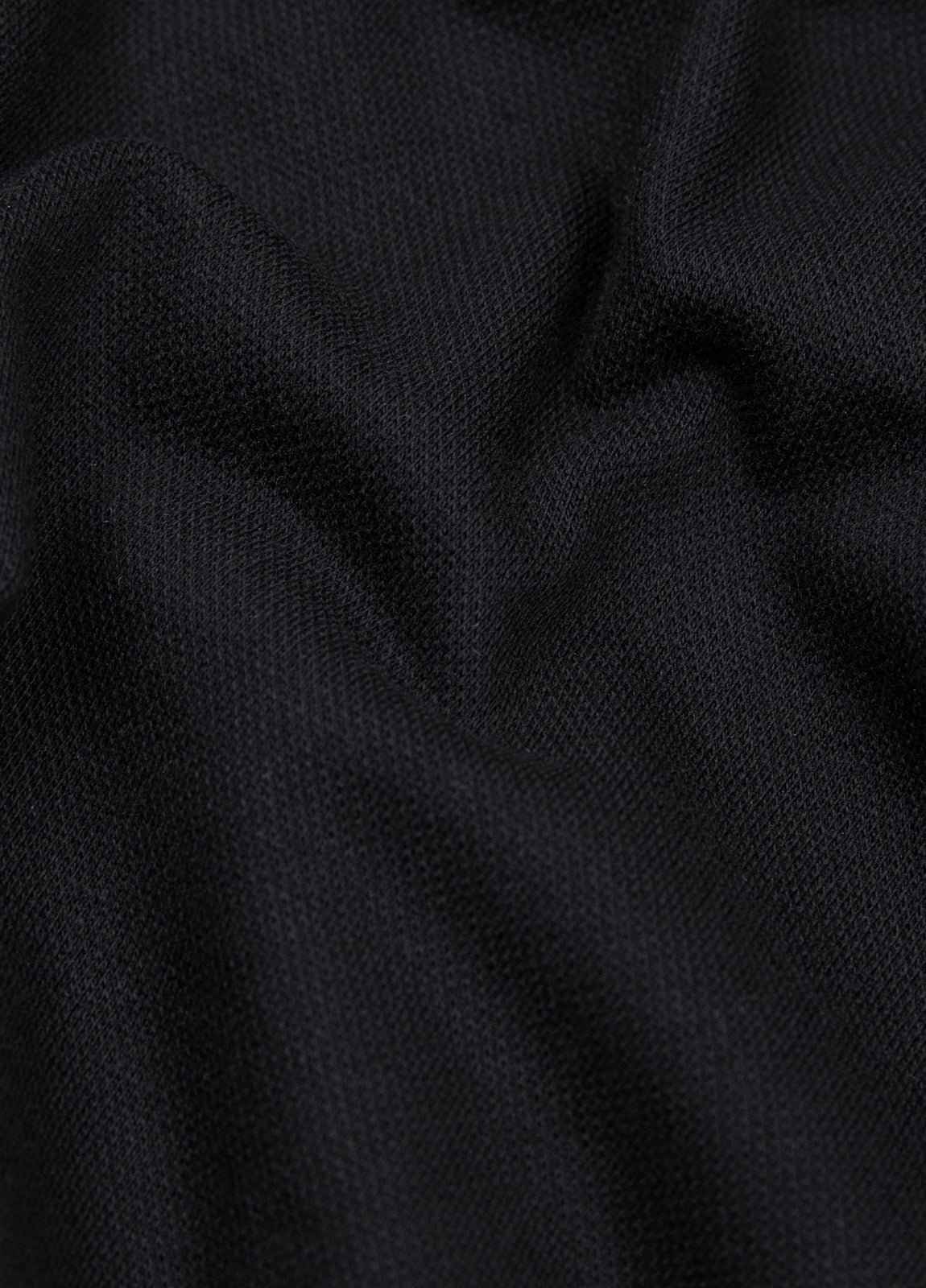 Polo manga corta piqué  negro