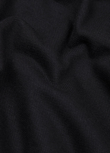 Polo manga corta piqué  negro