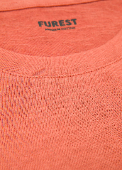 Camiseta manga corta teja