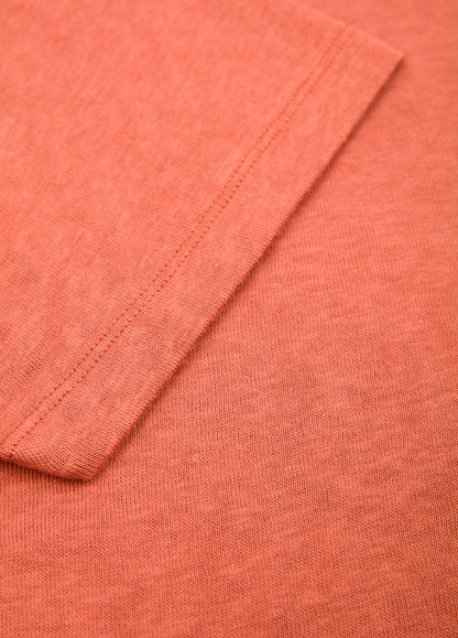 Camiseta manga corta teja
