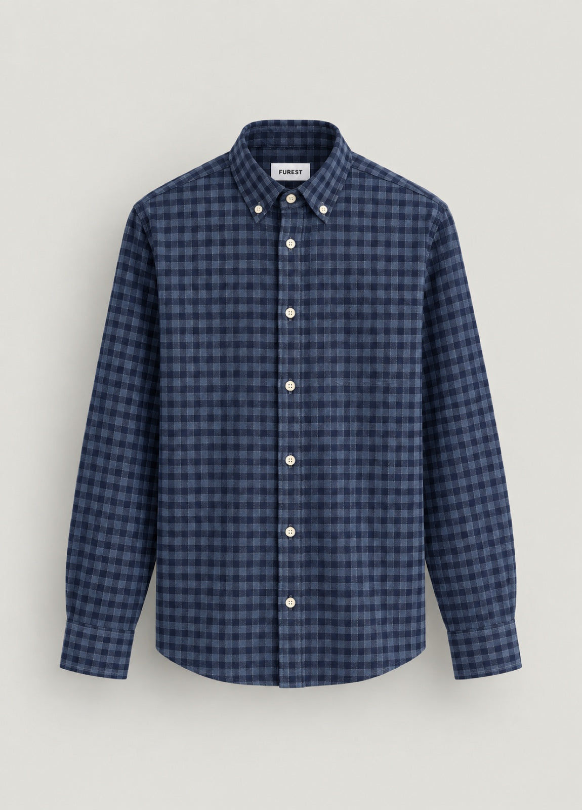 Camisa Regular Cuadro Marino
