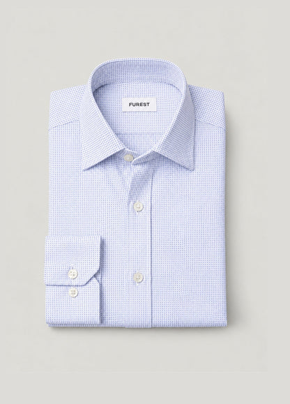 Camisa Porto Con Tapeta Dibujo Azul
