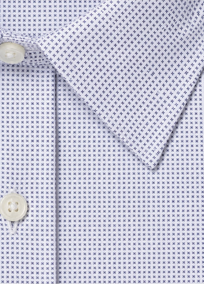 Camisa Porto Con Tapeta Dibujo Azul