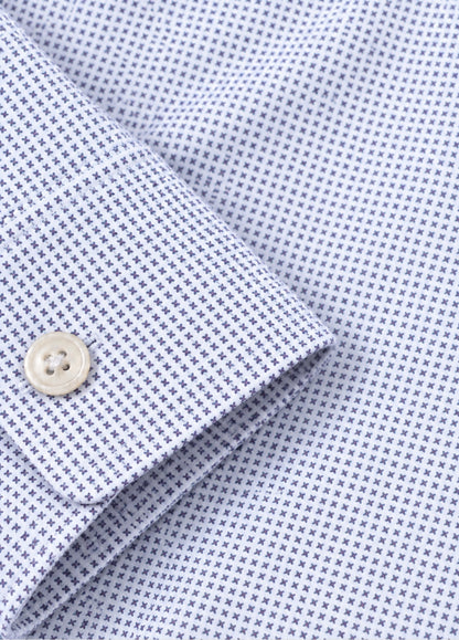Camisa Porto Con Tapeta Dibujo Azul