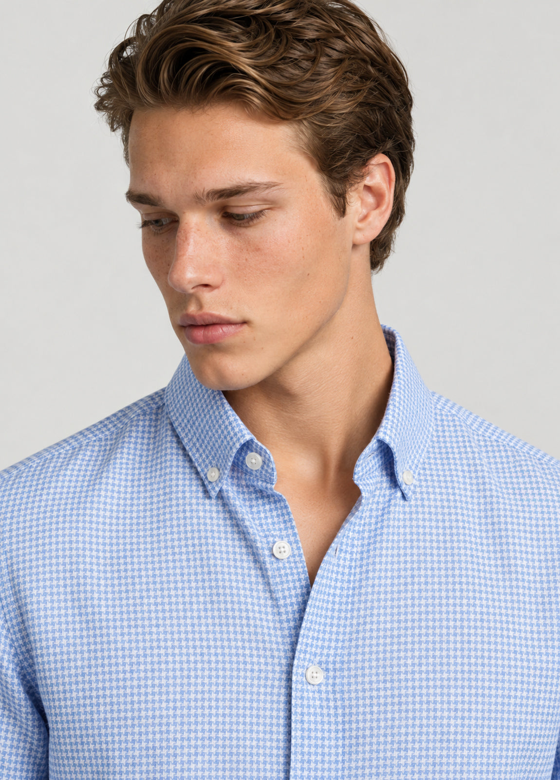 Camisa Polo B.D. Dibujo Celeste