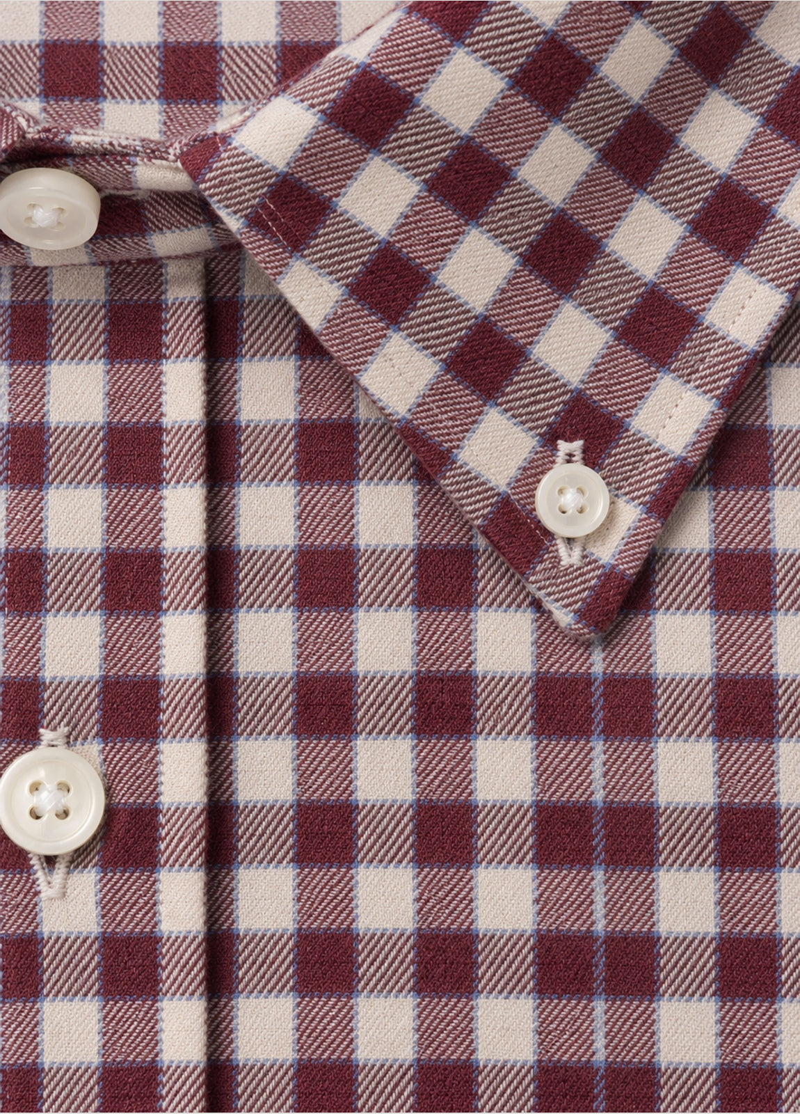 Camisa Polo B.D. Cuadro Granate