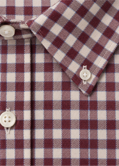 Camisa Polo B.D. Cuadro Granate