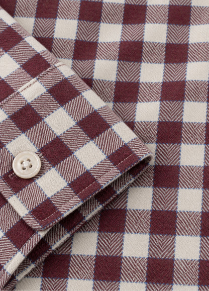Camisa Polo B.D. Cuadro Granate