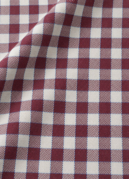 Camisa Polo B.D. Cuadro Granate