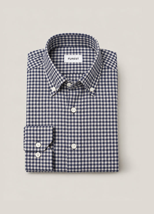 Camisa Polo B.D. Cuadro Marino