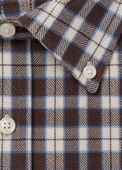 Camisa Polo B.D. Cuadro Marron