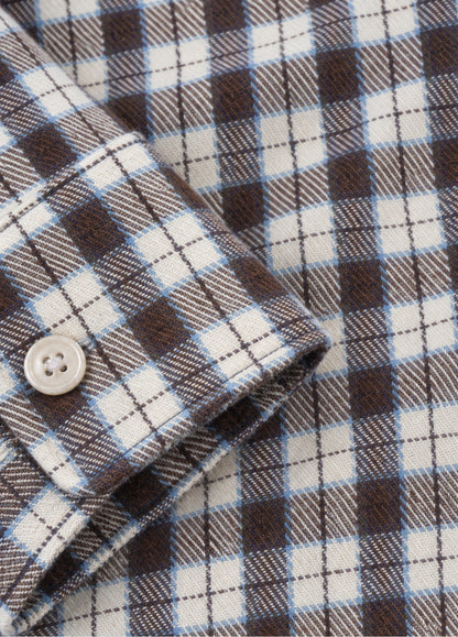 Camisa Polo B.D. Cuadro Marron