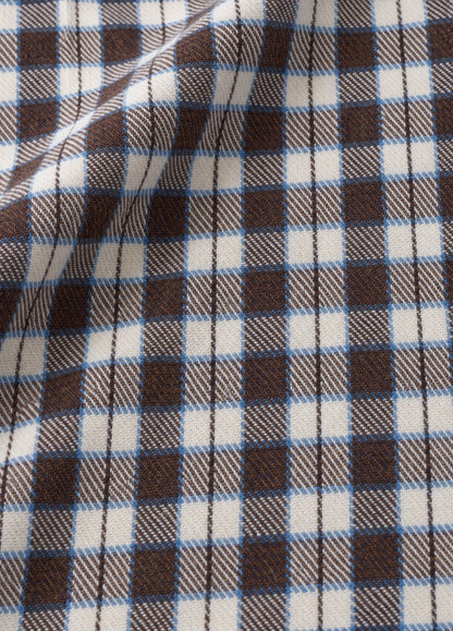 Camisa Polo B.D. Cuadro Marron