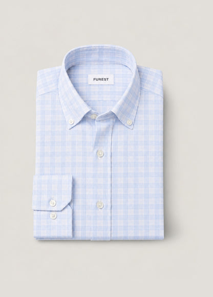 Camisa Polo B.D. Cuadro Celeste