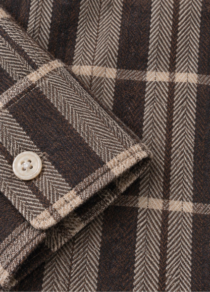 Camisa Polo B.D. Cuadro Marron