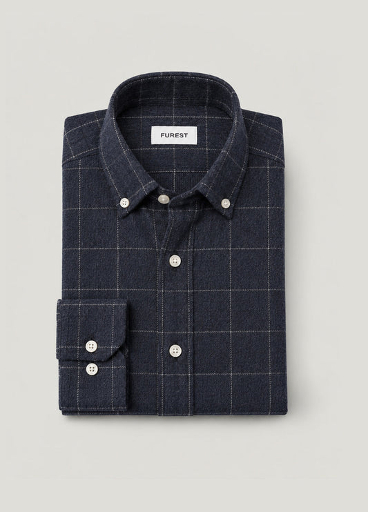 Camisa Polo B.D. Cuadro Gris