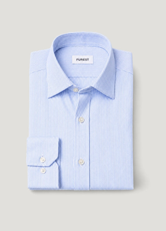 Camisa Regular Raya Fina Celeste