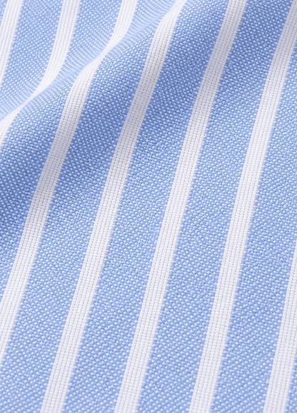 Camisa Regular Raya Ancha Celeste
