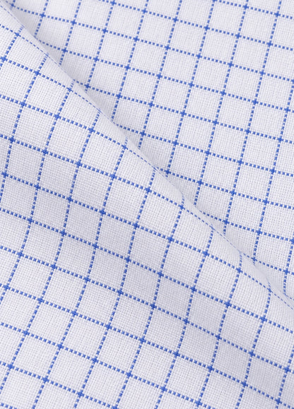 Camisa Regular Cuadro Azul