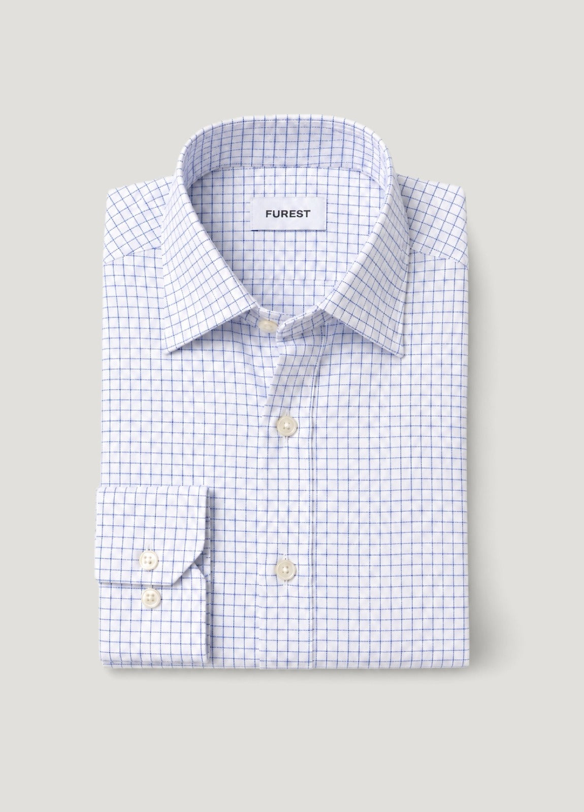 Camisa Regular Cuadro Azul
