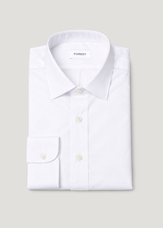 Camisa Regular Lisa Blanca