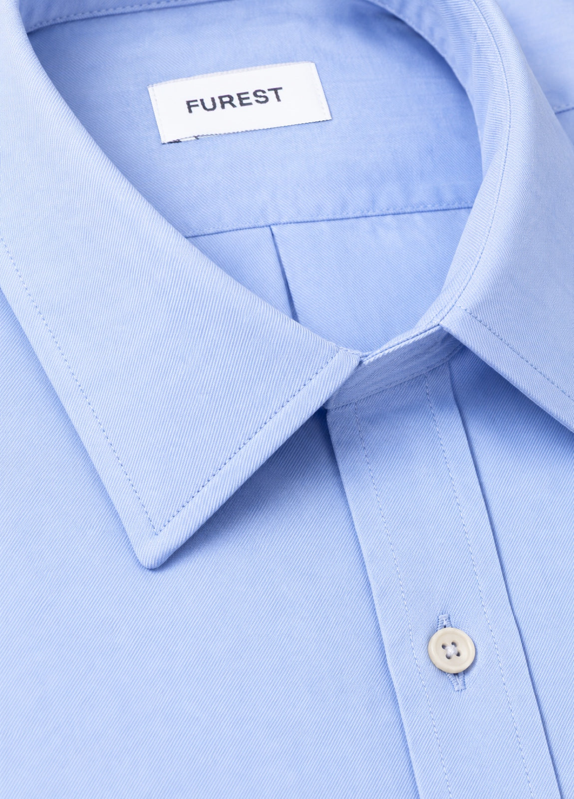 Camisa Regular Lisa Azul