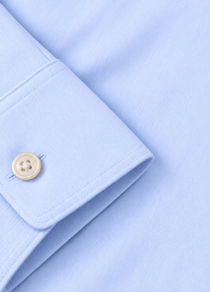Camisa Regular Lisa Azul