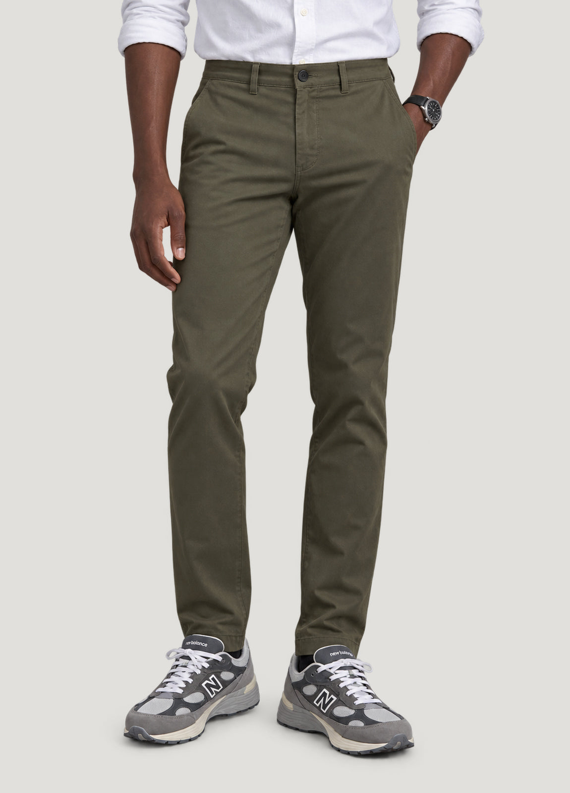 Pantalón chino premium kaki