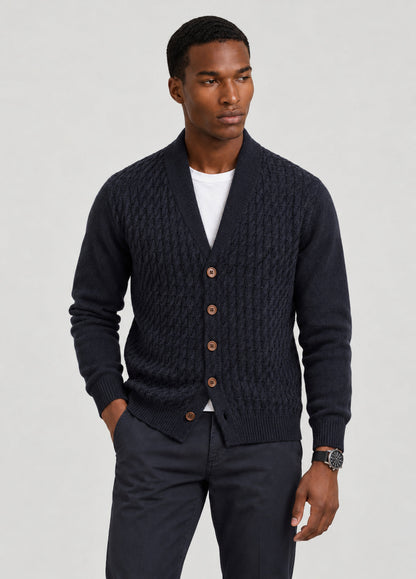 Jersey Chaqueta Botones Navy A 3784